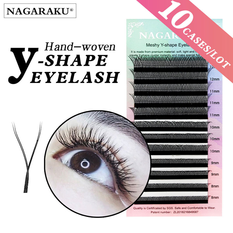 Cílios NAGARAKU Y Volume Brasileiro Kit com 10 caixas de