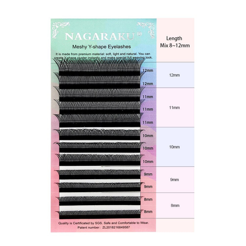 Cílios NAGARAKU YY  Volume Brasileiro kit 50 caixas
