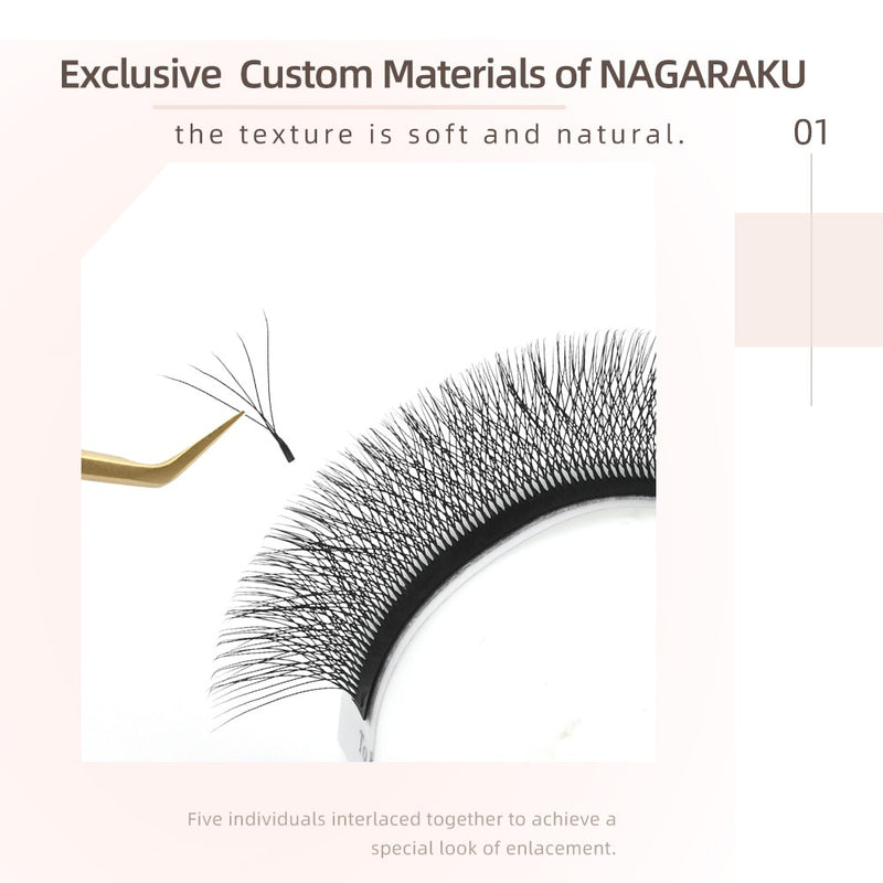 Cílios W 5D PRO MAX Nagaraku para volume Egípcio